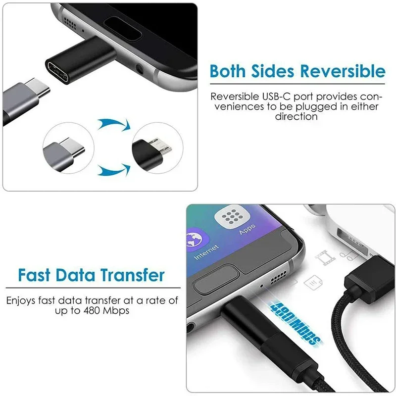 【Fast Ship】OTG Adapter Type C To Micro USB Adapter OTG Connector Charger Adapter For Charging/Data Transfer Converter