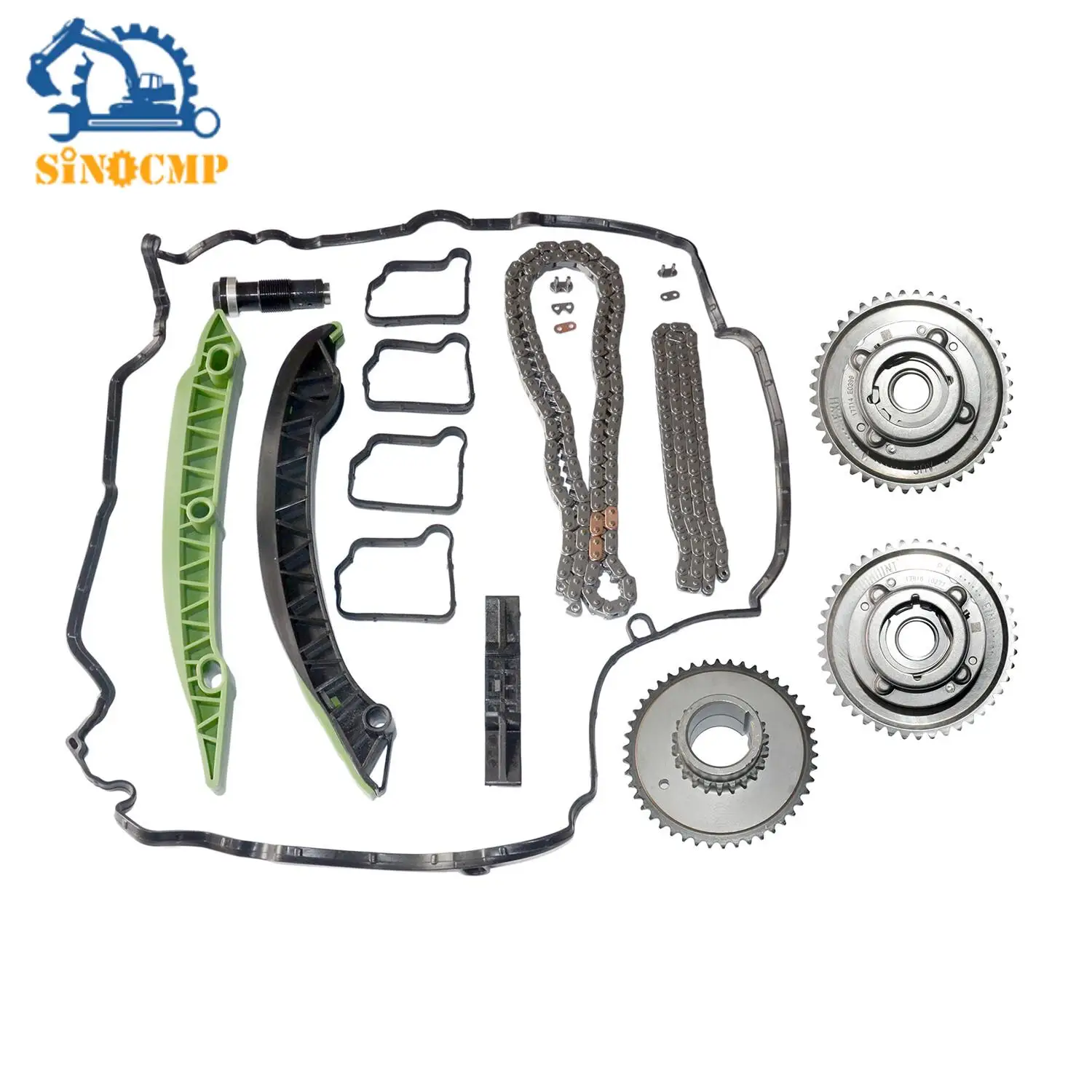 

Camshaft Adjuster Gears & Timing Chain Kit Fits For Mercedes W203 W204 C200 E250 M271 Car Engine Timing Chain Kit