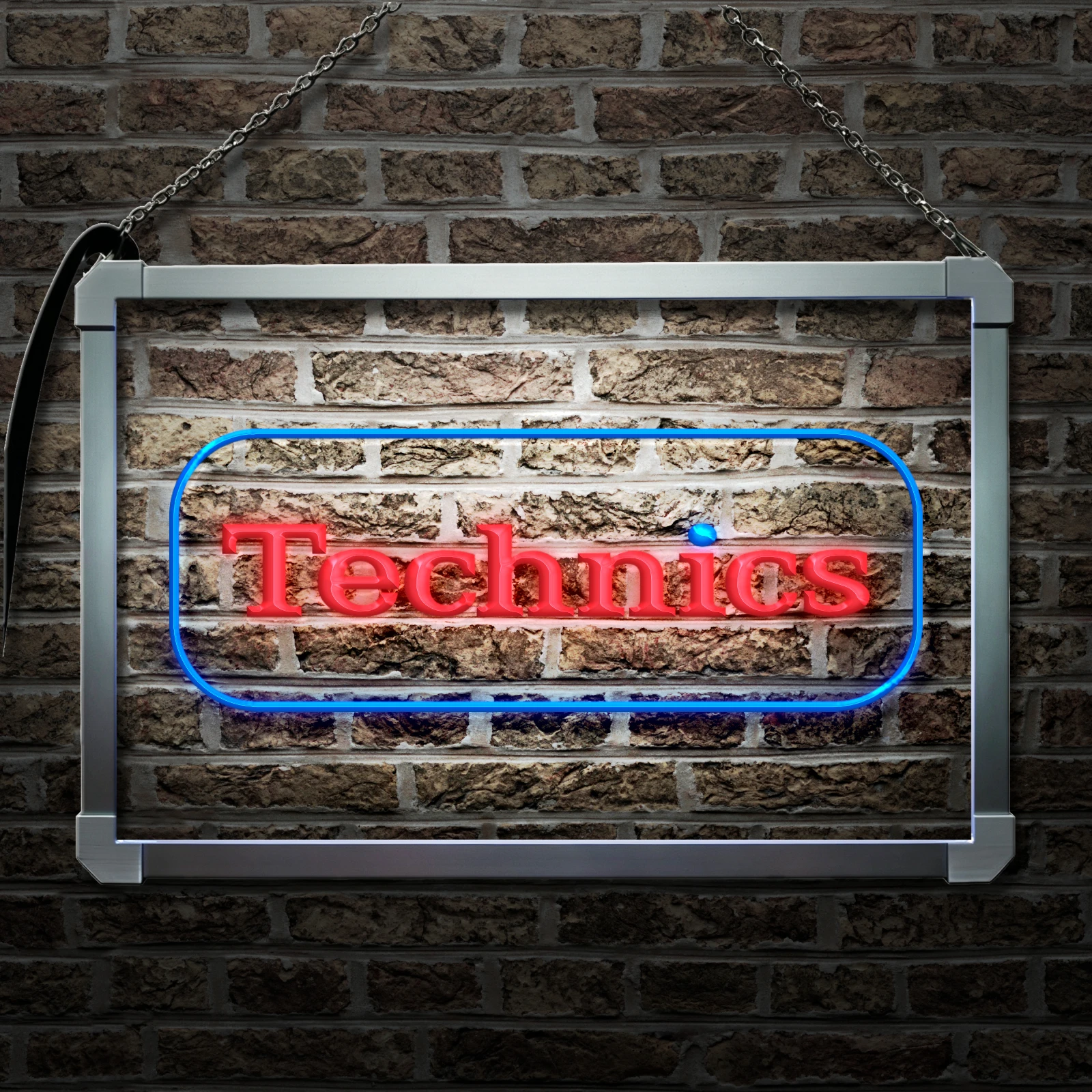 Technics Turntables DJ Music Draft Beer-LED Neon Sign with Independent Dual Color Control,Wall Decor Light for Party Wedding
