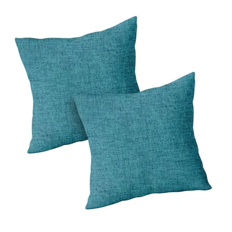 ABJI-Pack Of 4 Outdoor Waterproof Throw Pillow Covers Decorative Garden Cushion Cases Square Pillowcases 18 X 18 Inches