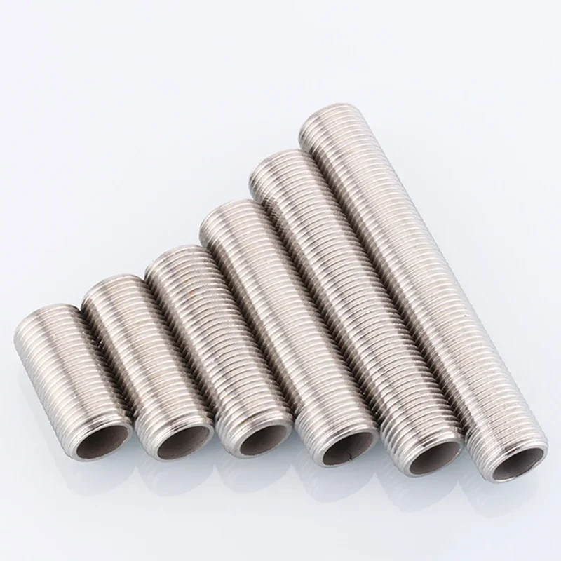 Barra filettata maschio cava in acciaio inossidabile 304 1/8 "1/4" 3/8 "1/2" 3/4 "1" 1-1/4 "1-1/2" 2 "lunghezza 30-150mm barra a vite cava