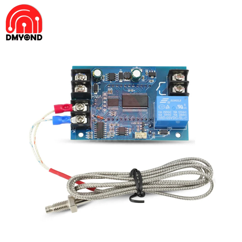 K Type Thermocouple DC 6-30V T04 WIFI High Temperature Digital Thermostat Controller Board Module -99℃-999℃ 12V 24V