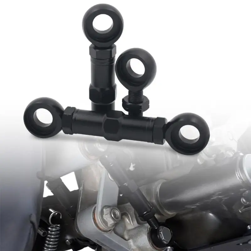 M76E Anschraubbarer Motorrad-Hinterradaufhängungs-Tieferlegungsarm mit Einstellbaren Gewindearmen, 2 Armen und Komplettem Montagematerial – Detail 2