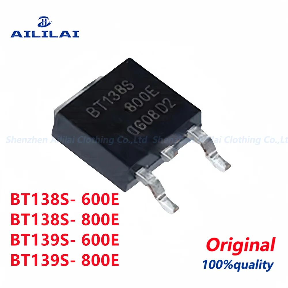 10 stks BT138S BT139S-600E 800E TO-252 chip bidirectionele thyristor