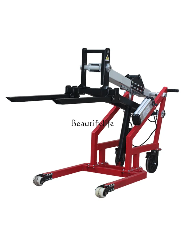 

Electric Small Forklift Crank Arm Portable Loading and Unloading Hydraulic Lifting Electric Fork Stacker