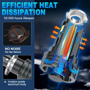 Lâmpada do farol do XSTORM-LED para o carro, luzes de nevoeiro, luz de condução do dia, auto lâmpada, 6500 K branco, 12V, H1, H3, 20000LM 8 principais vendas lâmpada led automotivo - №2