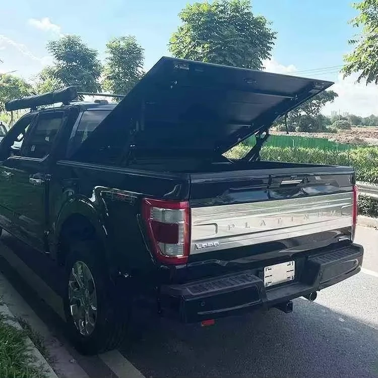 

Aluminum Alloy Locking Lift-up Tri-fold Bed Cover for F150 Ranger XLT Raptor Wildtrak-Pickup Exterior Accessories