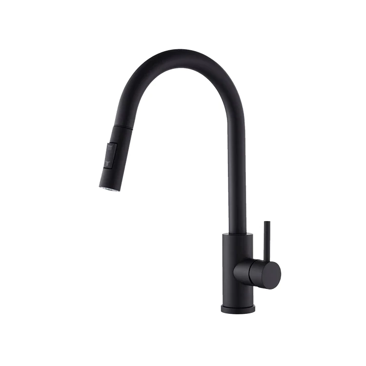 Rubinetto da cucina spray estraibile in acciaio inossidabile senza piombo economico Miscelatore per lavello Rubinetto da cucina moderno