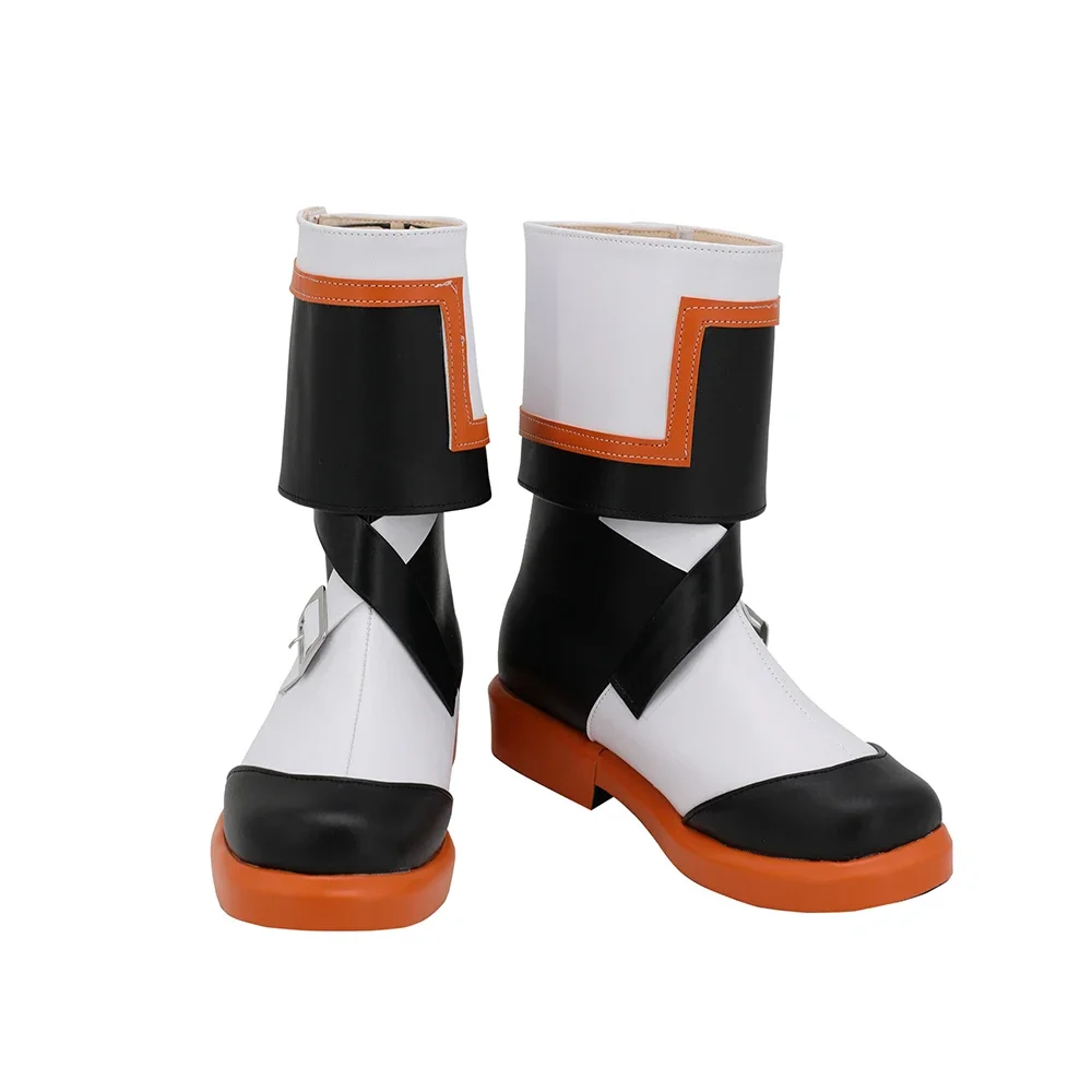 Game Arknights Croissant Cosplay Boots Customized Leather Shoes for Unisex Any Size (2)