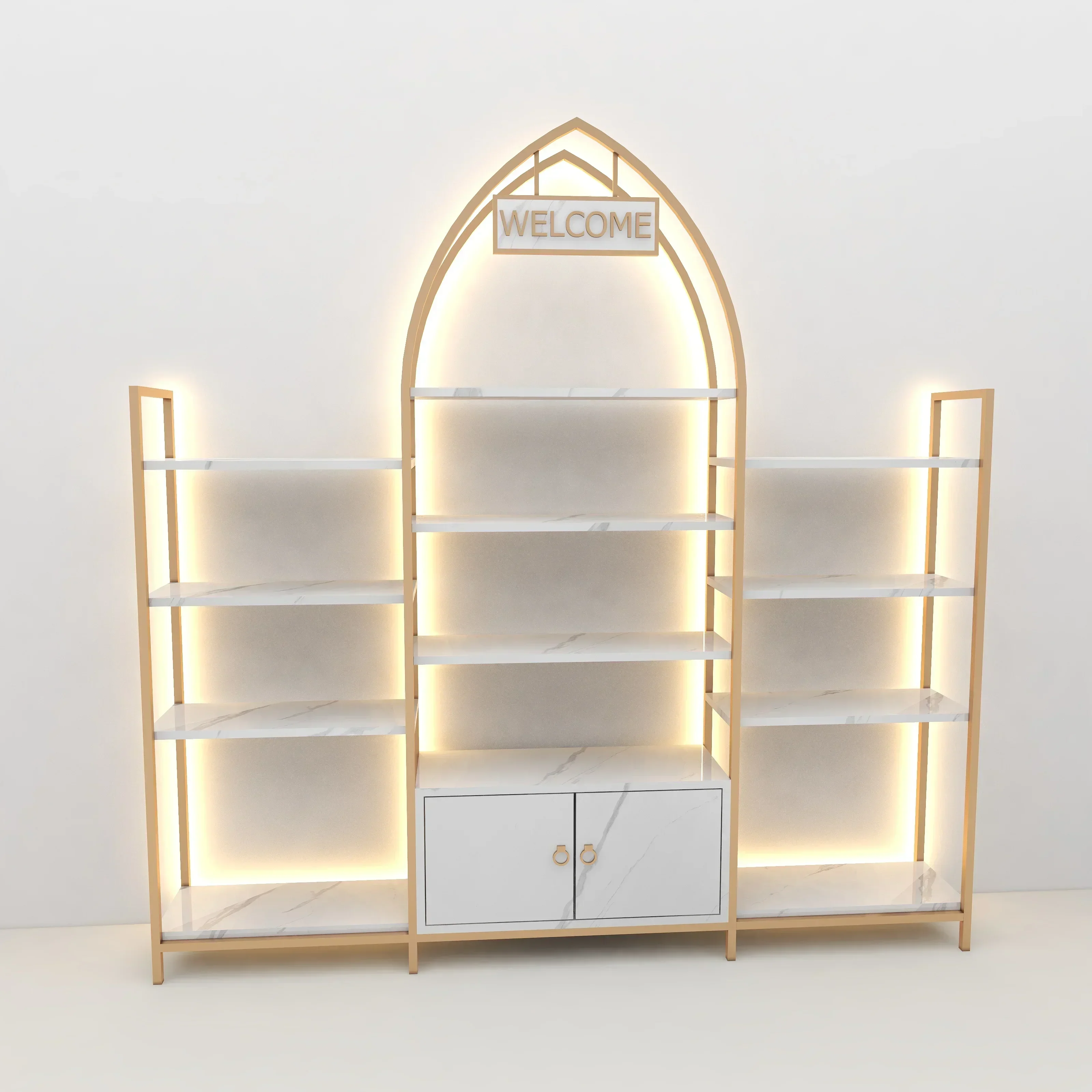 

Long - lasting Beauty Salon Display Cabinet, Cosmetics Storage Rack, Skincare Product Display Cabinet