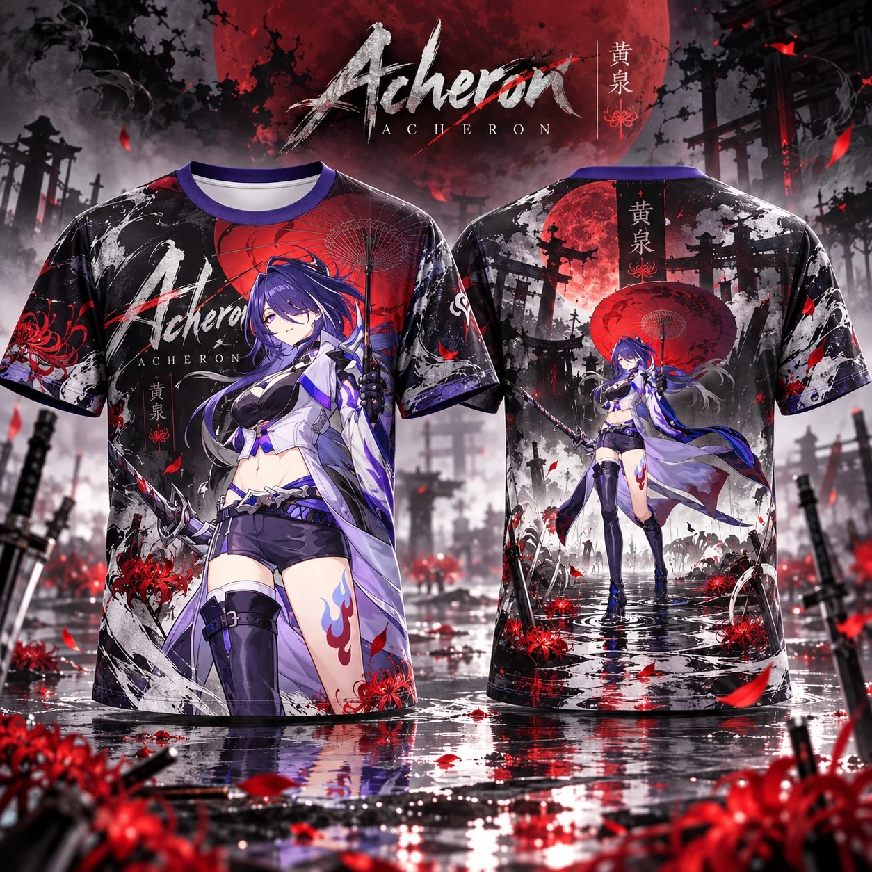 Honkai Star Rail 3D All Over Print T-shirt Blade Acheron Kafka Firefly Silver Wolf Unisex Short Sleeve Tee Tops Game Fans Gift