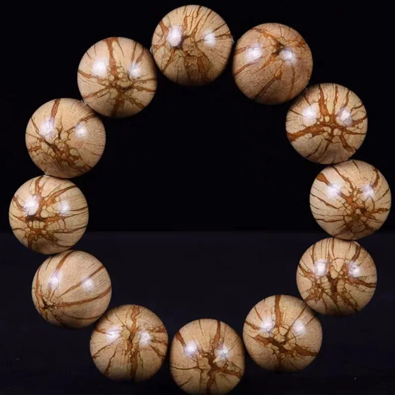 

Браслет из вьетнамского агарового дерева 20 мм, сандаловое дерево, крупнолистное, ожерелье из желтого палисандра