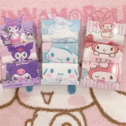 3Pairs Kawaii Sanrio Kuromi Socks Cinnamoroll Dog My Melody Anime Cute Student Summer Thin Comfortable Sports Socks for Girls