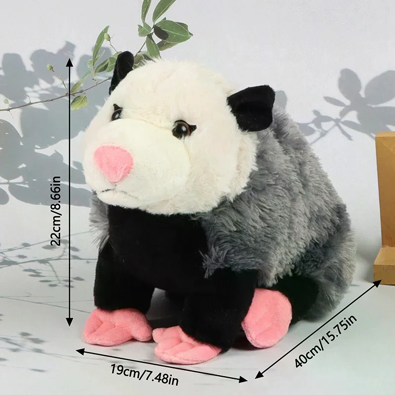 لعبة أوبوسوم القطيفة المقلدة المبهجة المملوءة على شكل فأر كرتوني لتزيين الأماكن المغلقة هدايا يوم خاص للأطفال #6