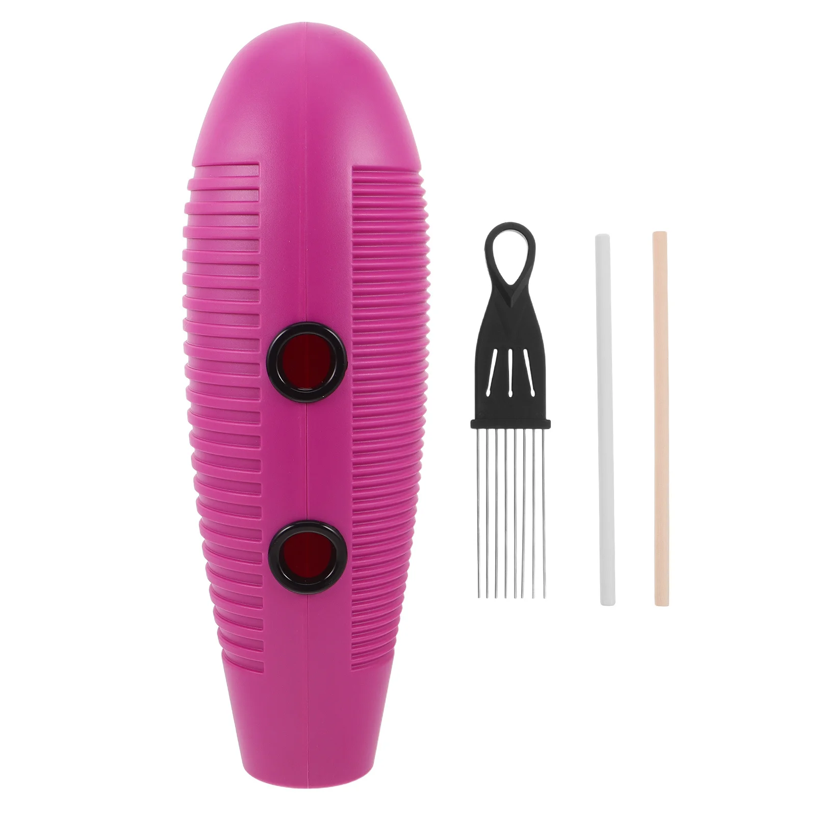 1Set Guiro Percussion Instrument Purple Plastic Latin Guiro Scraper Clear Sound for Music Class Band Training and Professional