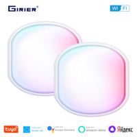 GIRIER Tuya Smart WiFi IR/RF Remote Control Hub with Night Light Universal RF/Infrared Remote Controller Works with Alexa Alice