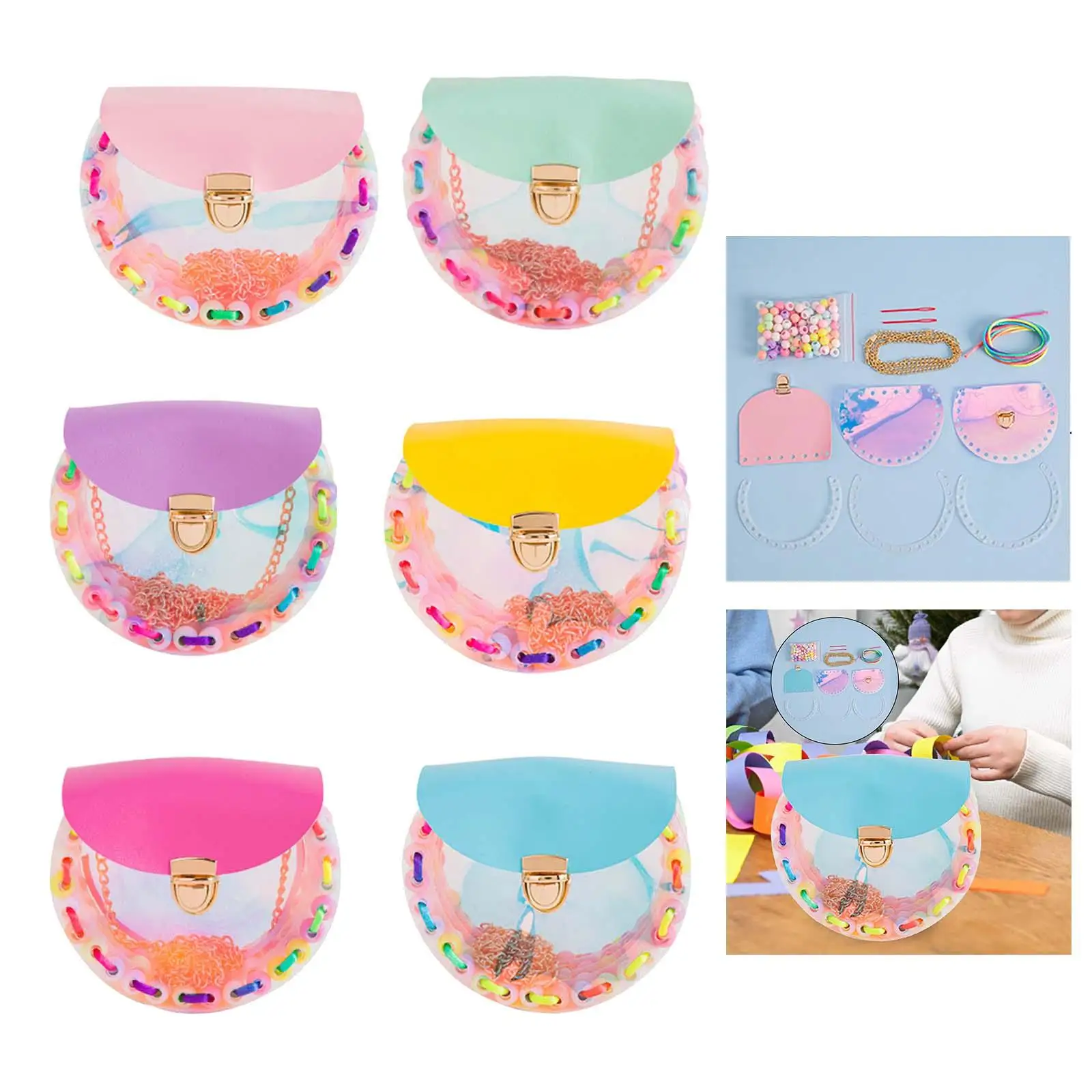 

DIY Children Handmade Shoulder Bag Making Set Creative Purse Making Supplies