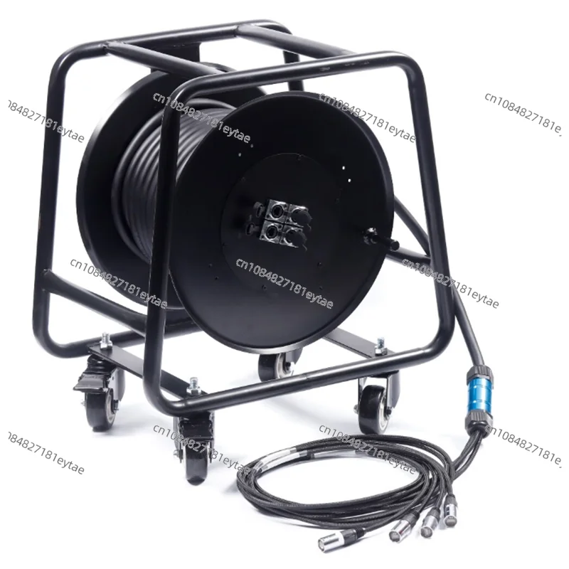 1 2 4 6 8 10 Channel Multicore RJ45 CAT6 Serpentine Network Cable with Cable Drum