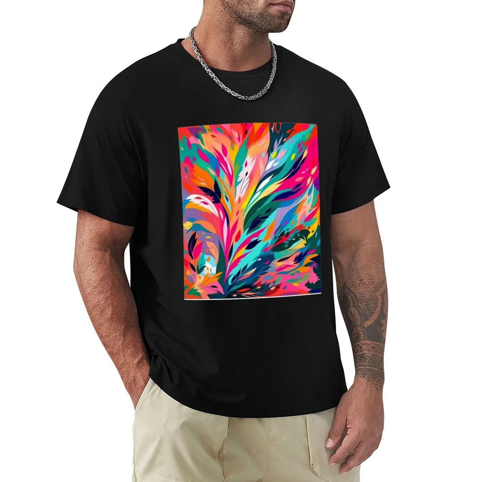 

Iconic Art Styles - Fauvism Pattern T-Shirt oversize t-shirts man Luxury man oversized graphic tee t shirts men