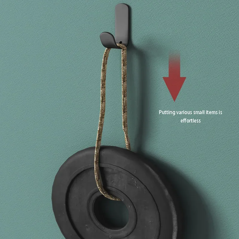 Gancio per organizer da parete multiuso Gancio per appendiabiti per chiavi dietro la porta Gancio per appendiabiti per accappatoio da bagno Gancio per mensola hardware da cucina