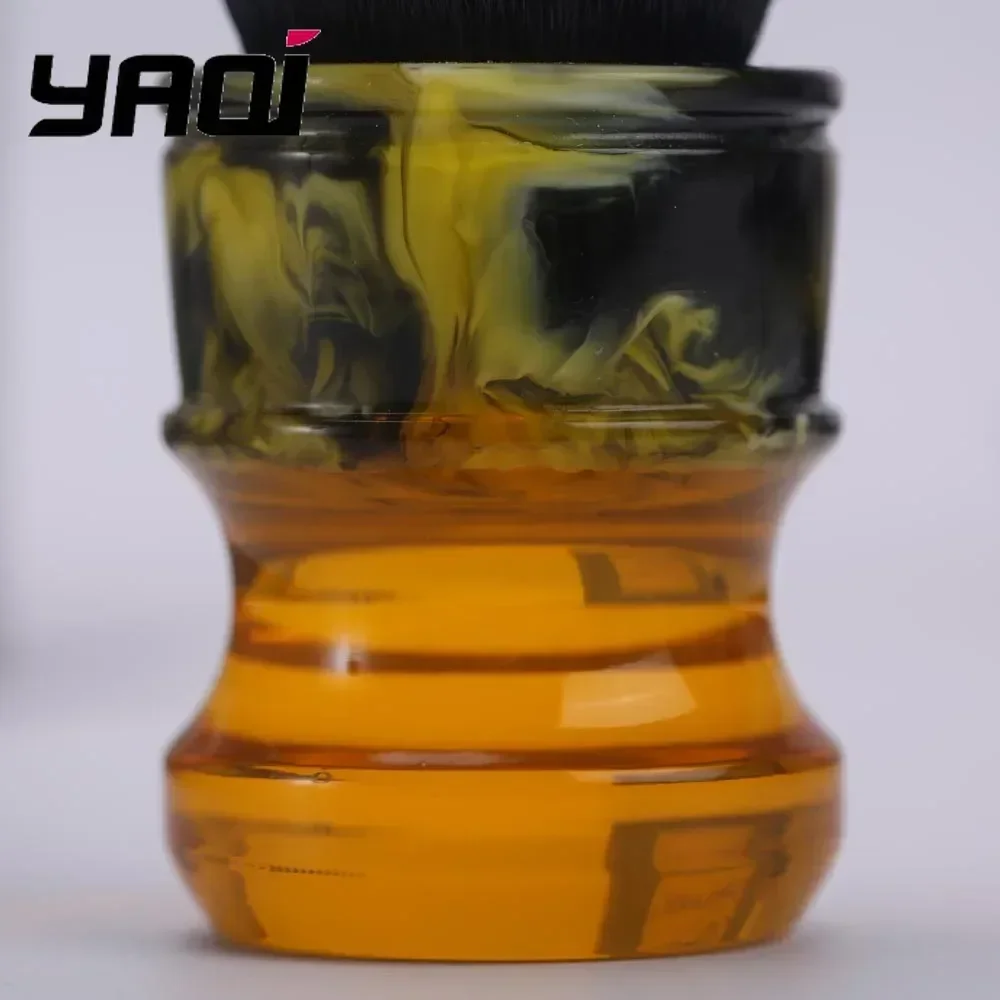 Yaqi 24MM Men Wet Shave Brushes Sagrada Familia Black/White Tuxedo Synthetic Fibre Resin Handle