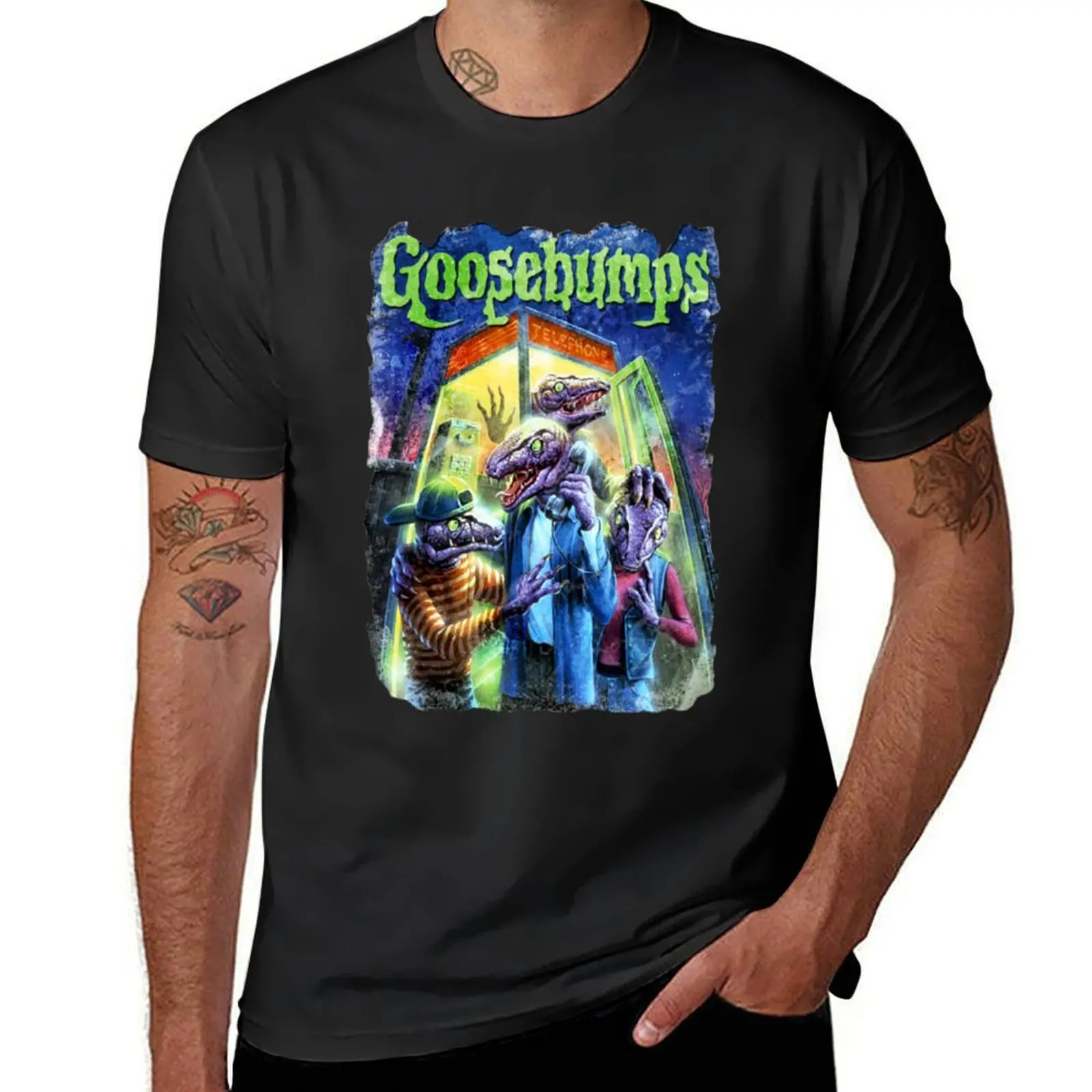 Goosebumps T-ShirtGoosebumps - Calling All Creeps T-Shirt anime Aesthetic clothing oversized mens graphic t-shirts