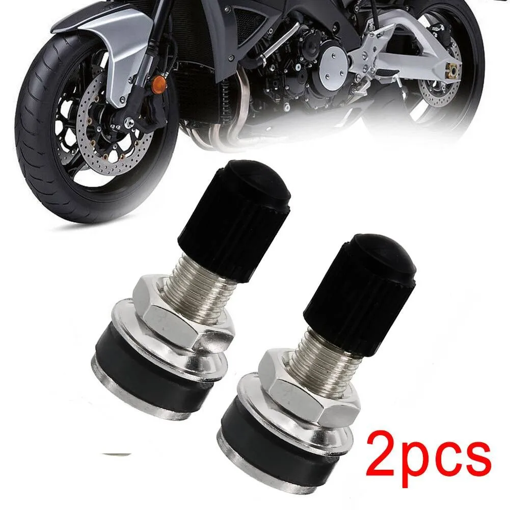 

2pcs Motorcycle Tyre Valve 32mm Motorcycle Scooter Four Wheel Tubeless Mountain Tire Valve Dust Cap Zinc Alloy Motorcycle Parts