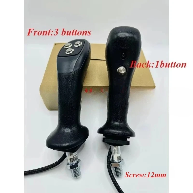 

Excavator modified 4 button wood grabbing electronic control joystick handle