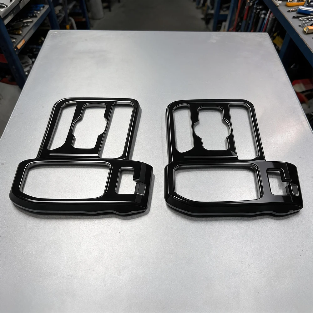 for Auto Interior Accessory Gear Shift Panel Frame ABS Plastic Material Bright Black Finish No Tools Required Accessory