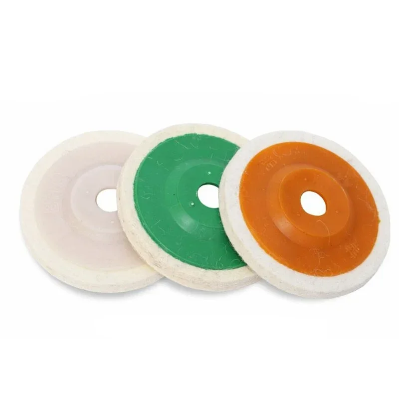 4 Inch 16 Holes 100mm Wool Polishing Wheel Buffing Pads Angle Grinder Wheel Felt Polishing Disc Polisher For Metal Marble Glass