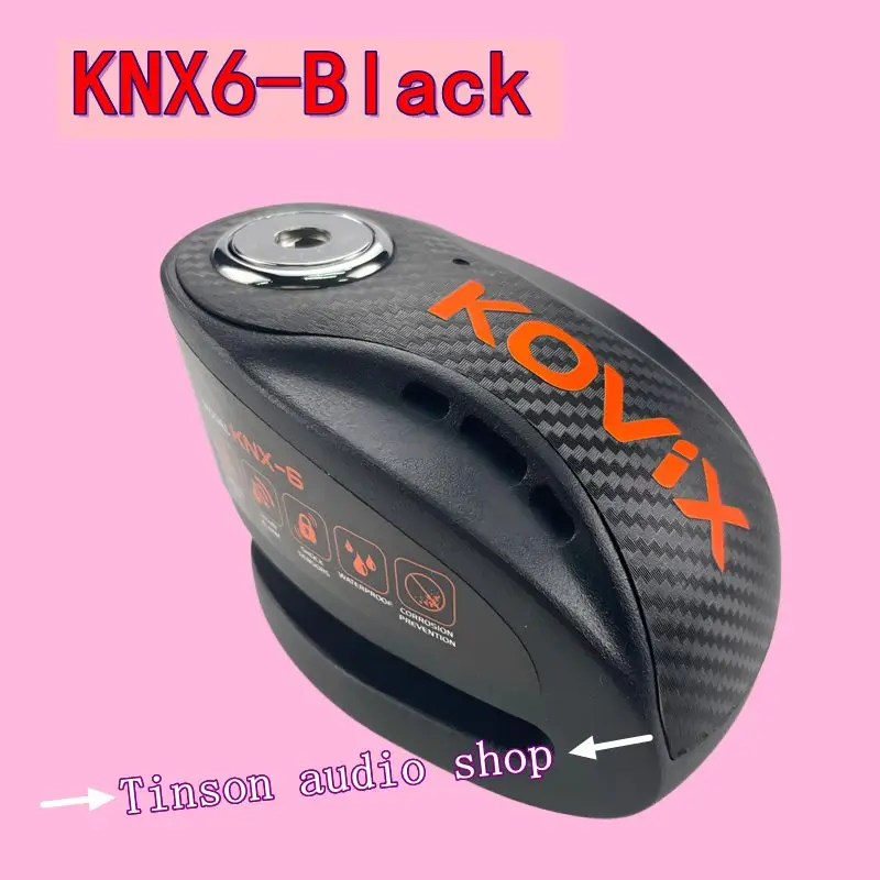 Kovix Alarm Disc Brake Lock, 120dB Heavy Duty Security IP67 Waterproof 6mm Pin 3 Keys Anti Theft for Motorcycle Bicycle Scooter