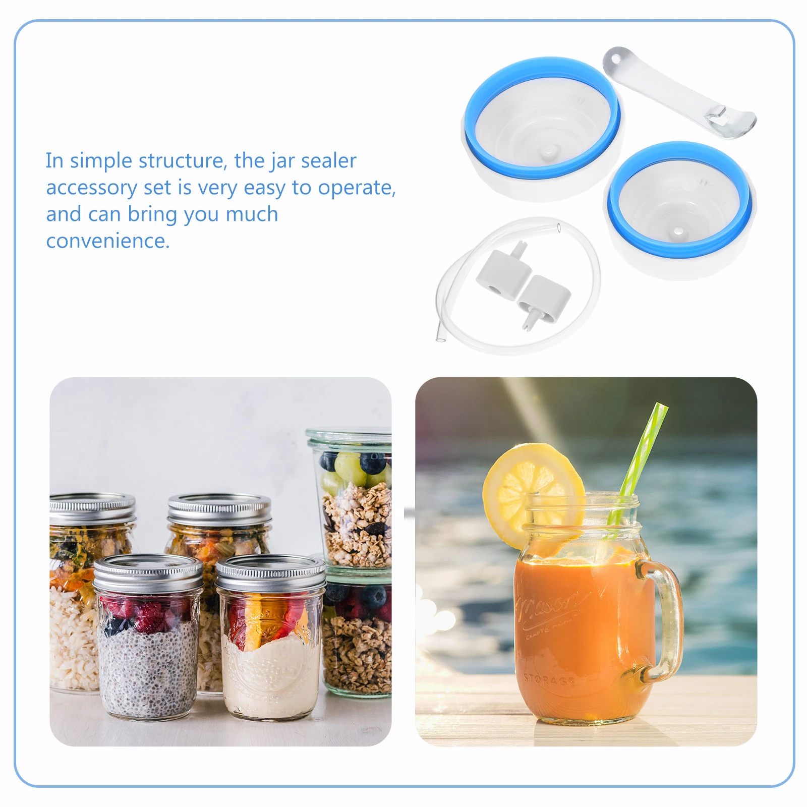 

1 set Mason Sealer Stainless Steel Plastic Manual Can Sealer H held Jar Sealing Accessories Machine Round Vacuum Tools Kitchen