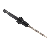 ABJO-5Pcs High Speed Steel Adjustable Wood Countersink Drill Bit Set Tapered Drill Bit For Woodworking 4 6 8 10 12