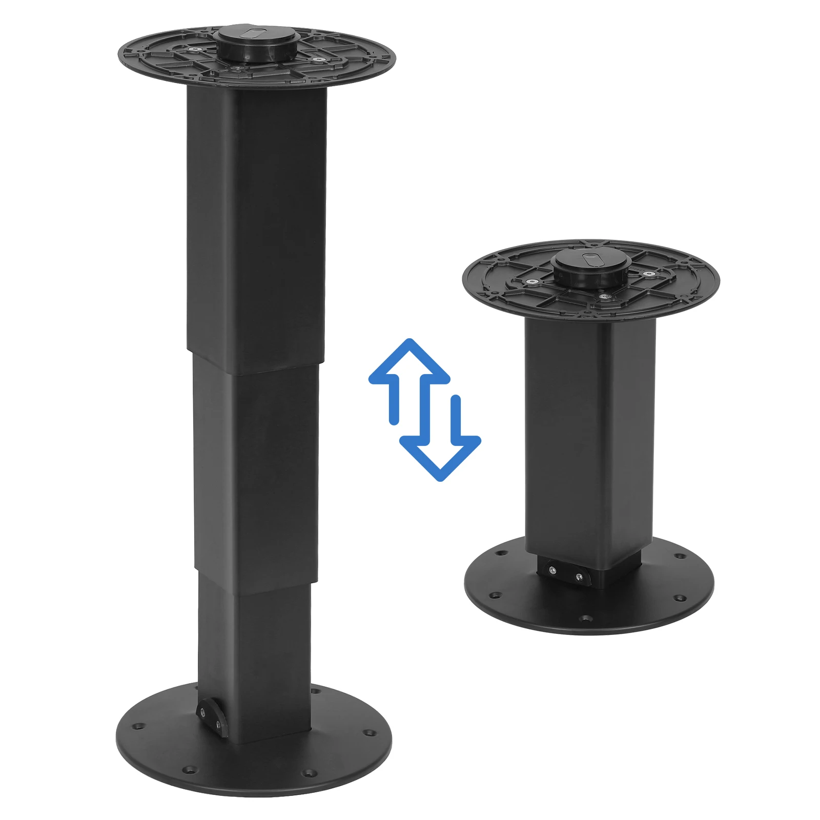 

RV Telescoping Table Stand Easy To Install Secure Fixation Table Pedestal Detachable for Caravan Motorhome Yachts