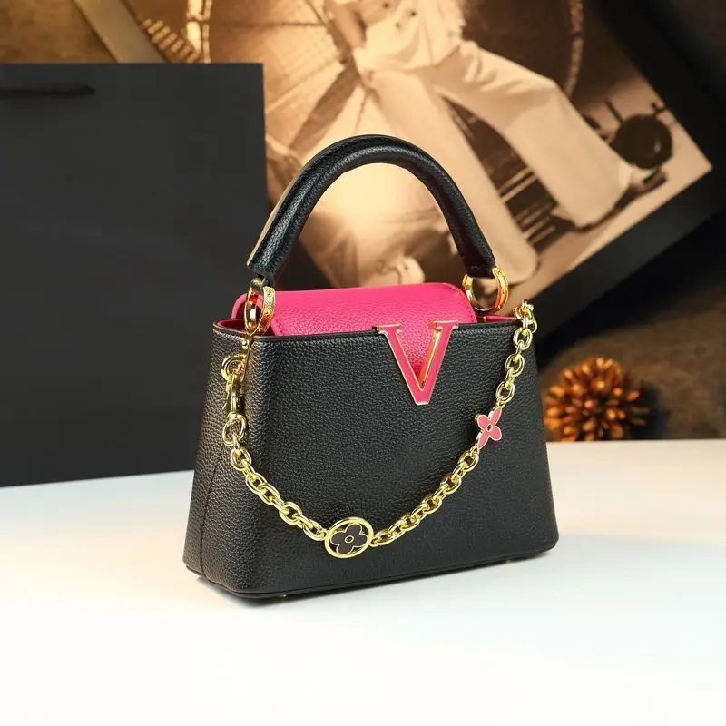 

Designer Elegant Diaper Bag For Women Luxury Crossbody Bag Minimalist Leather Tote Vintage Fashion Large Capacity Tote