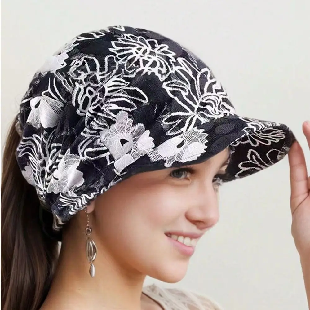 Soft Summer Lace Headscarf Hair Accessories Sunshade Headscarf Sunscreen Headband Hat Turban Headwear Cap Women\'s