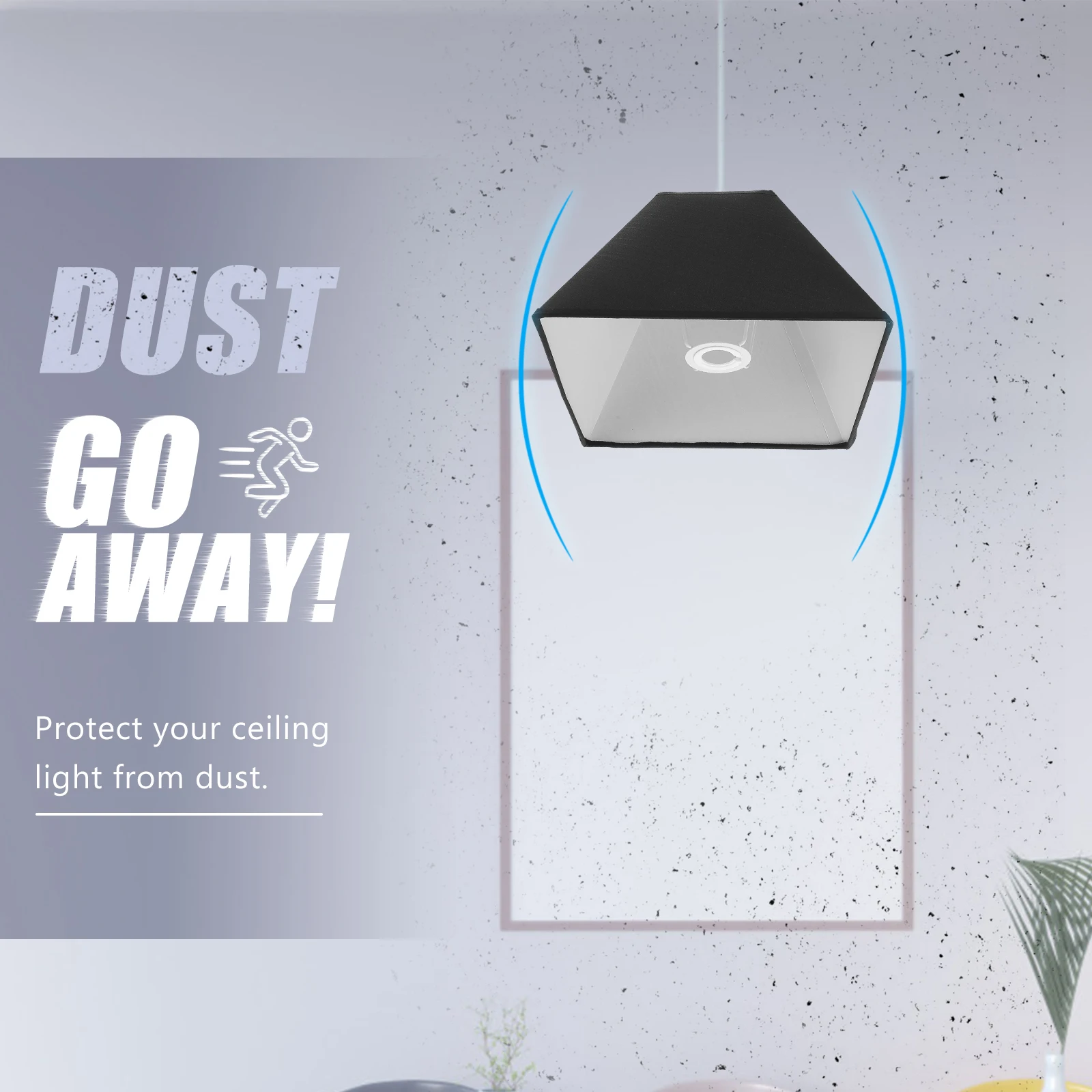 

1set 1Set Square Cloth Lampshade Durable Light Cover For Desktop Wall Lamp Decorative Practical Protector Simple Warm Lighting