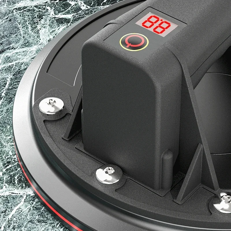 200 كجم كوب شفاط المكنسة الكهربائية قدرة تحمل قوية 8 بوصة مضخة هواء مصاصة مع بطارية بلاط الجرانيت الزجاج الرفع اليدوي