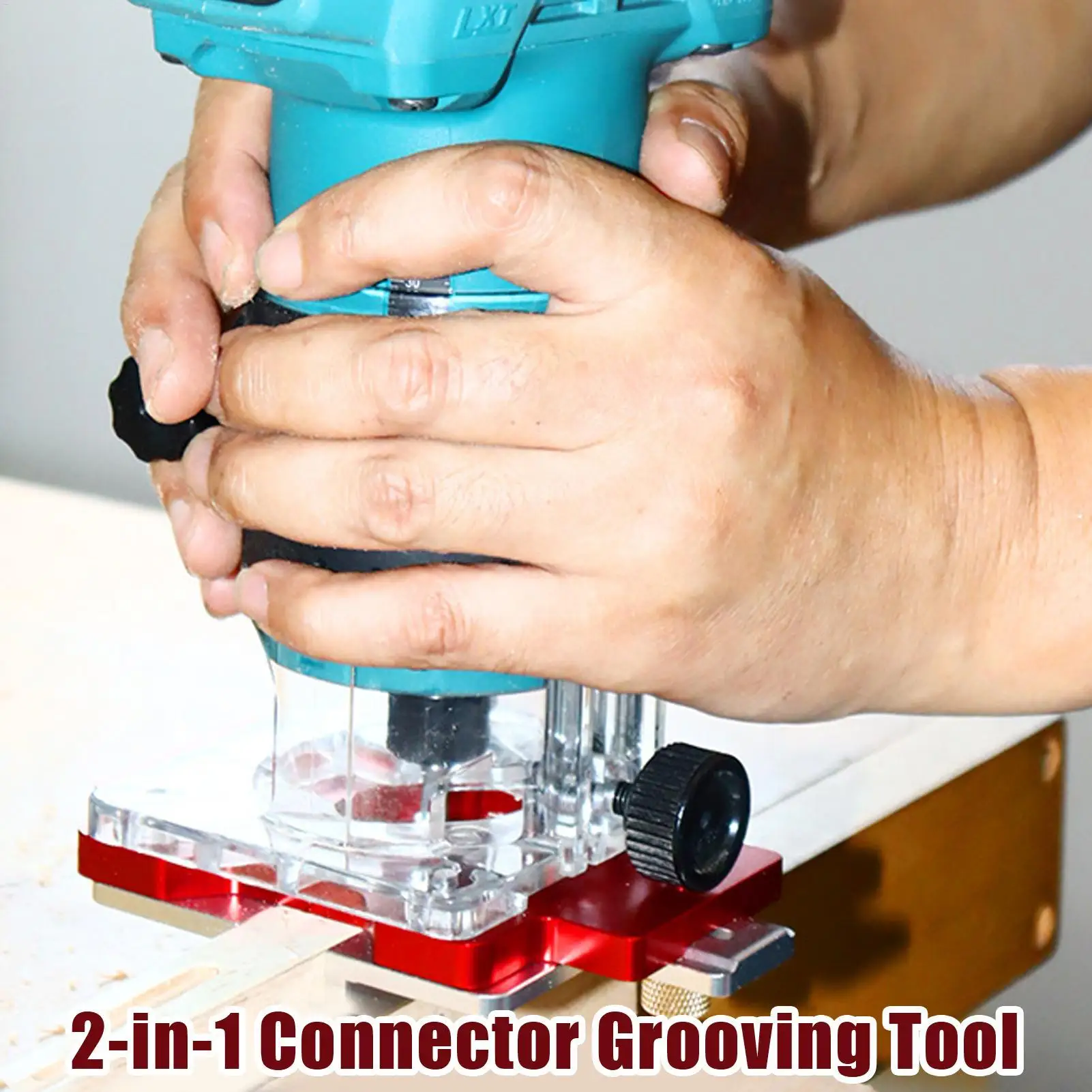 

Инструменты для врезных и шипов 2-в-1 Приспособление для нарезания резьбы по дереву Инструмент для позиционирования прорезей для установки круга Дверной шкаф