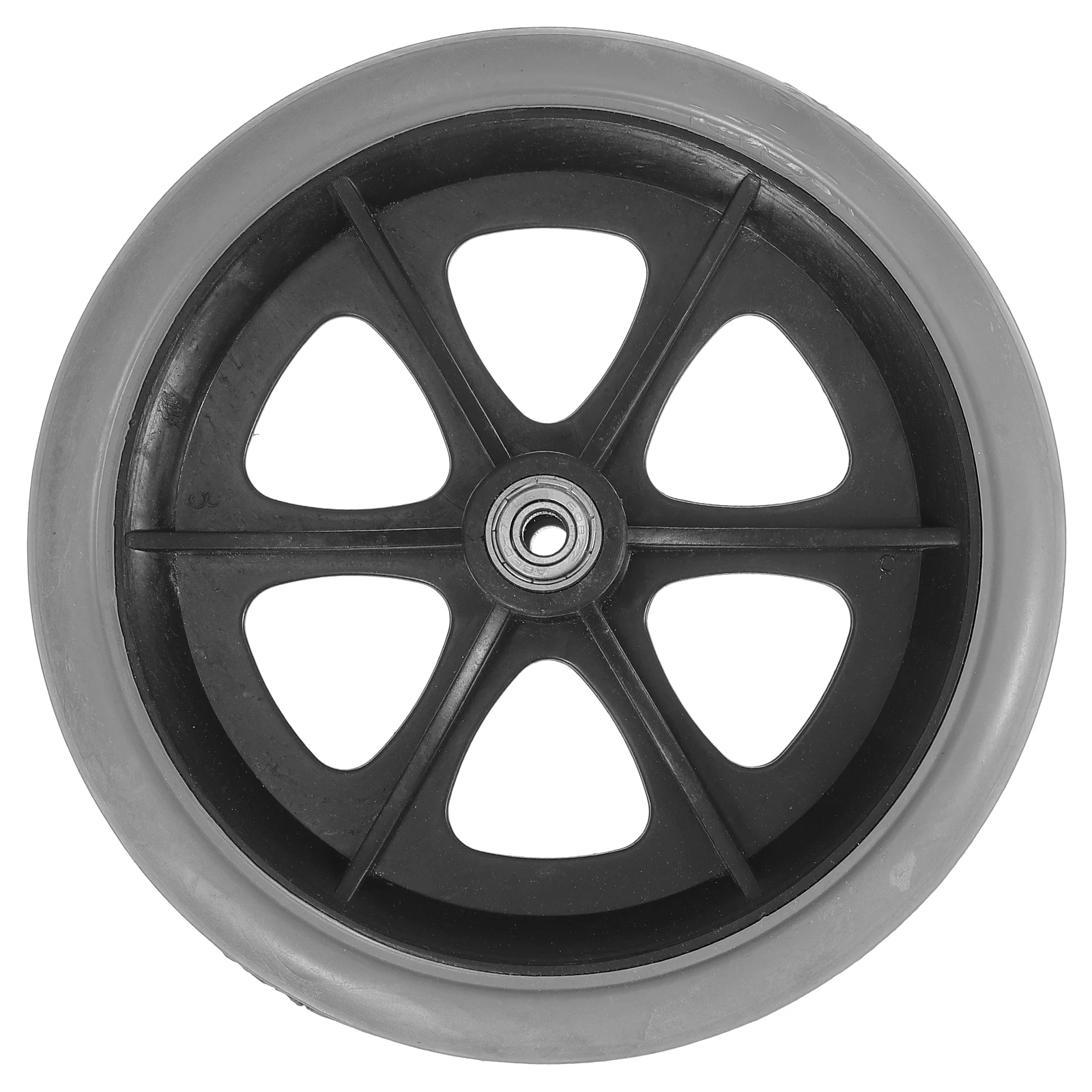 

1pc 8 Inch Solid Tire Wheelchair Universal Front Replacement Caster Wheels Heavy Duty Wear Resistant Smooth Silence Accessories