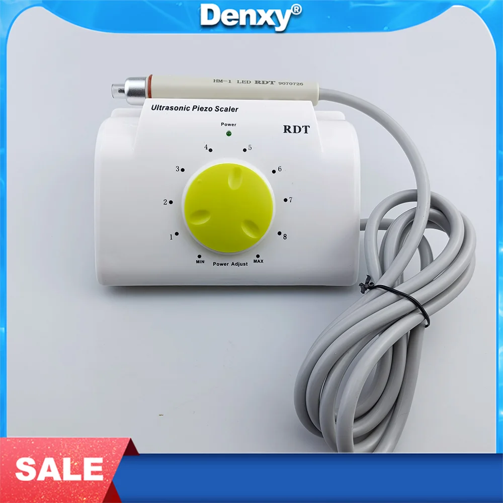 Denxy 1 Set High Quality Dental Ultrasonic Scaler With Free Work Tips And LED Light/Plug Dental Treatment And Washing Machine