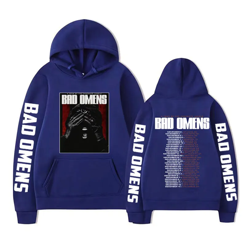 Bad Omens Band Love Killer Hoodies A Tour of The Concrete Jungle 2023 New Sweatshirts Men's Women Hip Hop Punk Oversized Hoodie