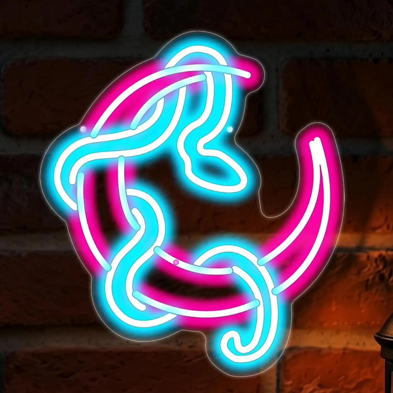 LED Neon Sign Abstract Line Art USB Wall Night Light for Bedroom Bar Pub Man Cave Game Room Studio Home Decor Gift Night Light