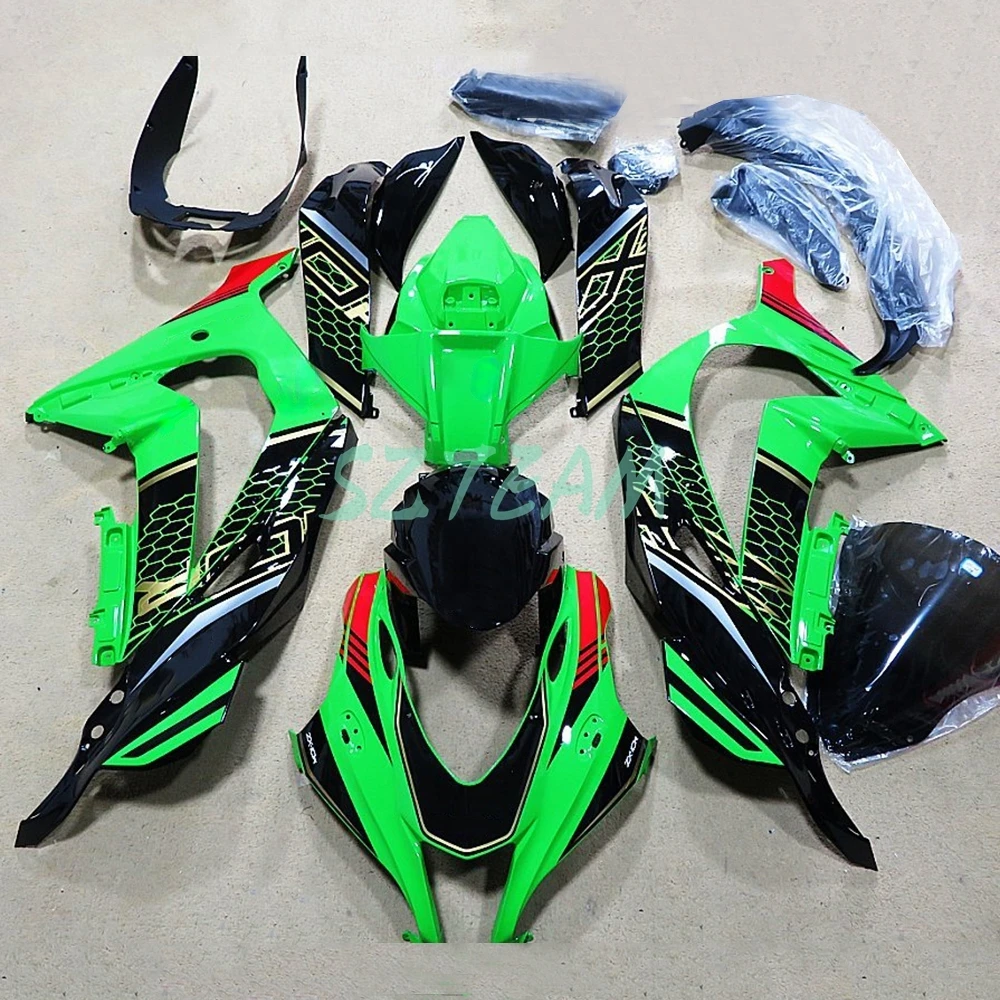 

Комплект обтекателей из АБС-пластика для Kawasaki ZX10R 2016-2020, зеленый, крышка топливного бака, пластиковые обтекатели для мотоцикла, 16-20 ZX 10R