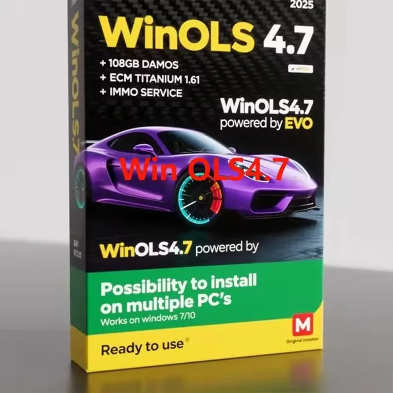 最新のECUプログラミングツール Winols 4.7 ソフトウェア 93GB Damosファイル ECM Titanium V1.61 インストールビデオ付属
