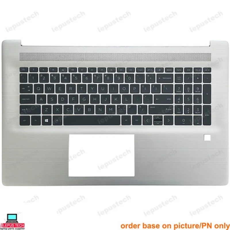 

f for HP 470 G8 17-CN 17-CP 17S-CU TPN-L140 M50458-001 US keyboard palmrest fingerprin
