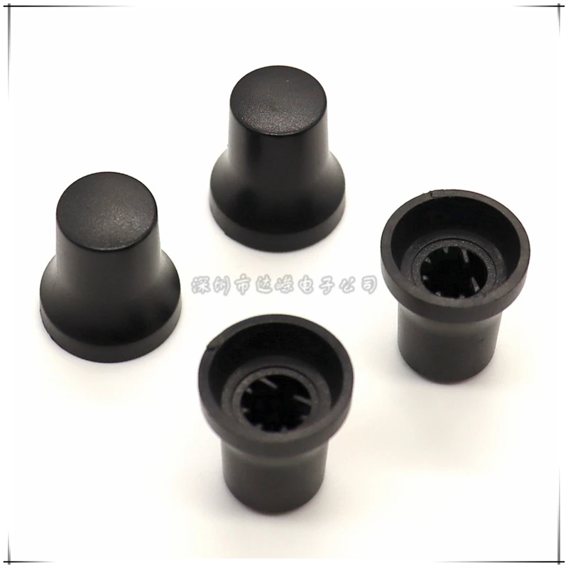 5PCS 17.5*19MM Plastic Knob Cap Potentiometer Encoder Knob cap  Amplifier volume Knob cap D-Shaped Inner Hole 6mm