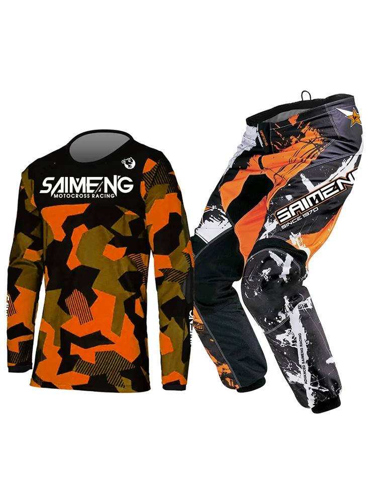 Motocross-Kind-Set, individuelle Nummer, Name, Rennanzug, Motorrad-Trikot und Hose, Kinderkleidung, großer Junge, Mädchen, Jugend, MX-Ausrüstungsset