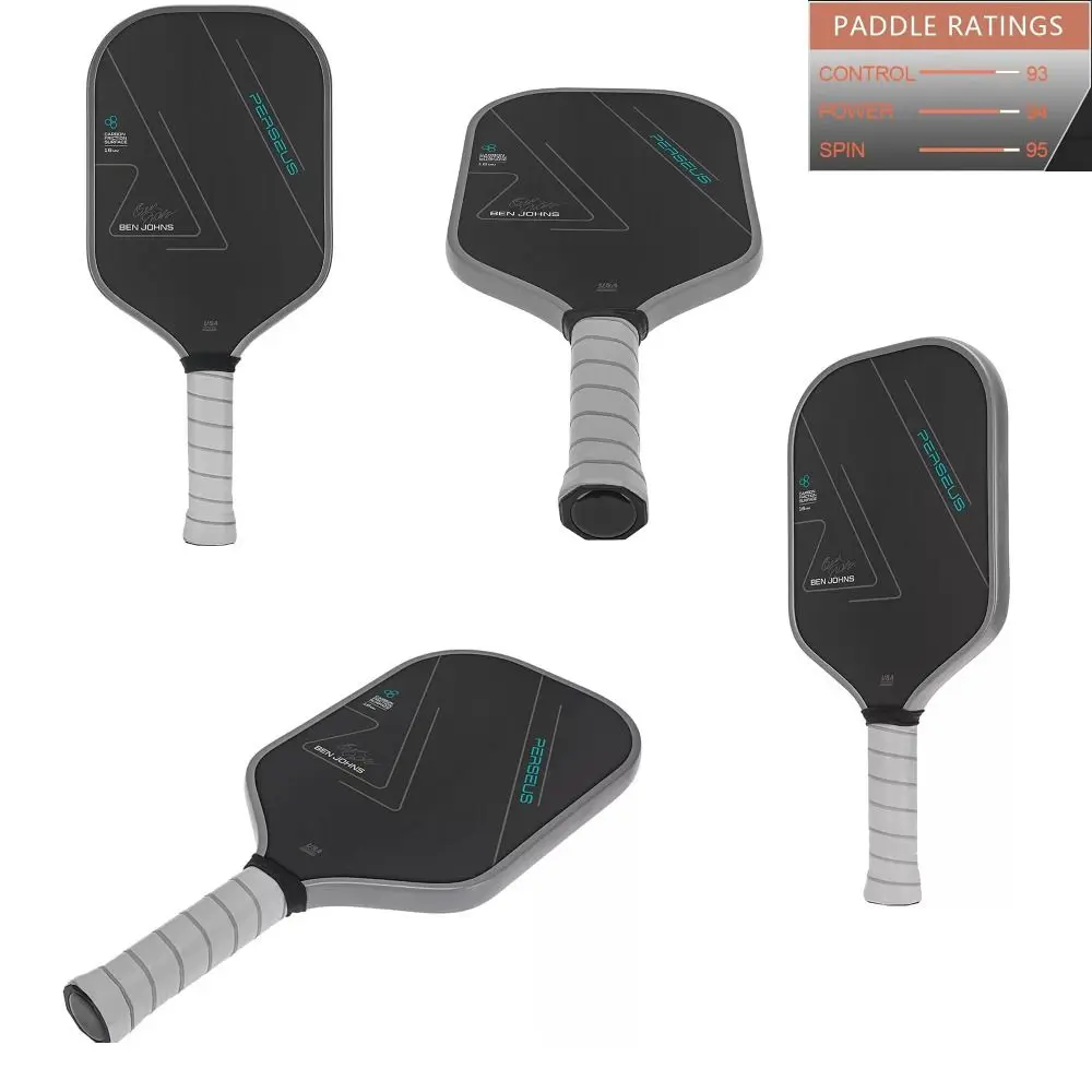 16mm Polymer Pickleball Paddle T700 Friction Surface Pickleball Rackets Raw Carbon Fiber Thermoformed Unibody Sports Bat