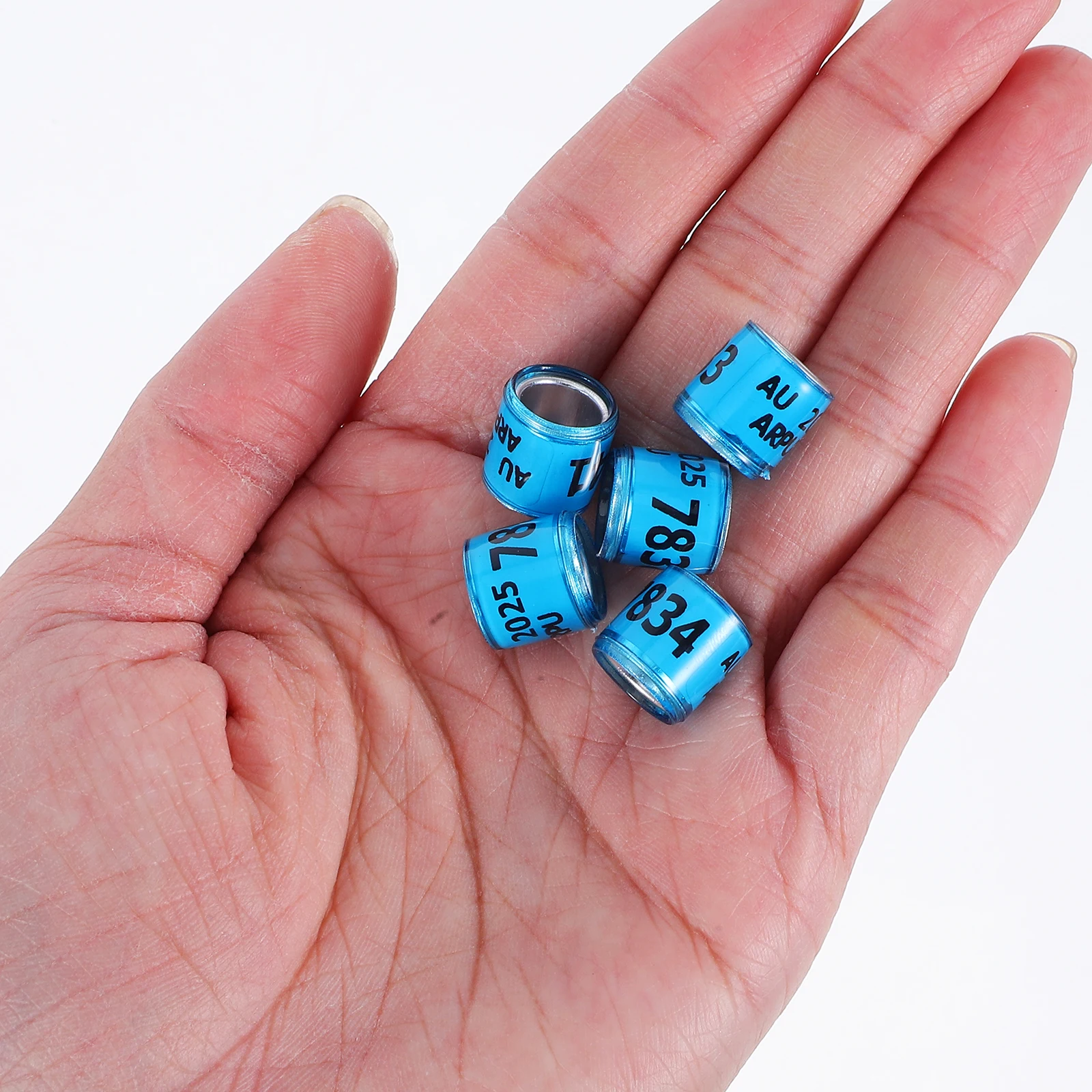 

50Pcs Pigeon Leg Rings Numbered Racing Bands Aluminum Plastic Material Comfortable Fit Bird Foot Rings Homing Pigeon